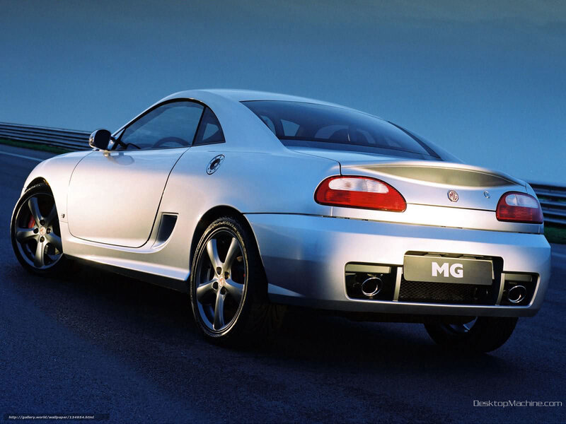 Silver MG Sports Car — Dramatic