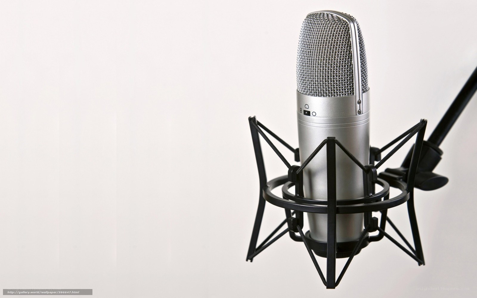 silver microphone on stand