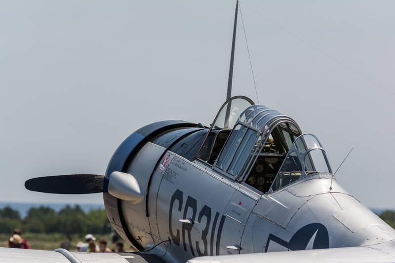 Silver Military Aircraft — Gray, Calm, Afternoon