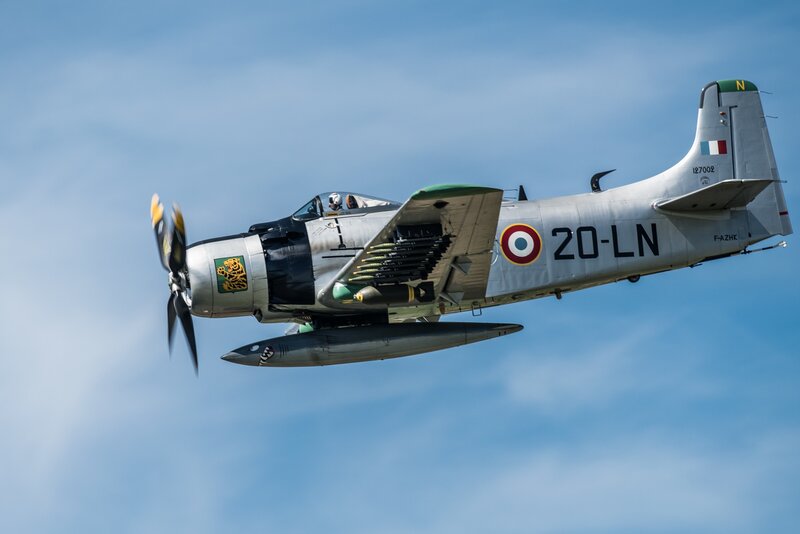 Silver Military Aircraft — Gray, Dynamic, Afternoon