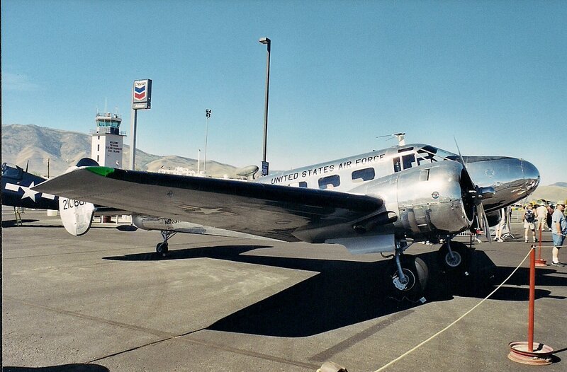 Silver Military Airplane — Gray, Outdoor