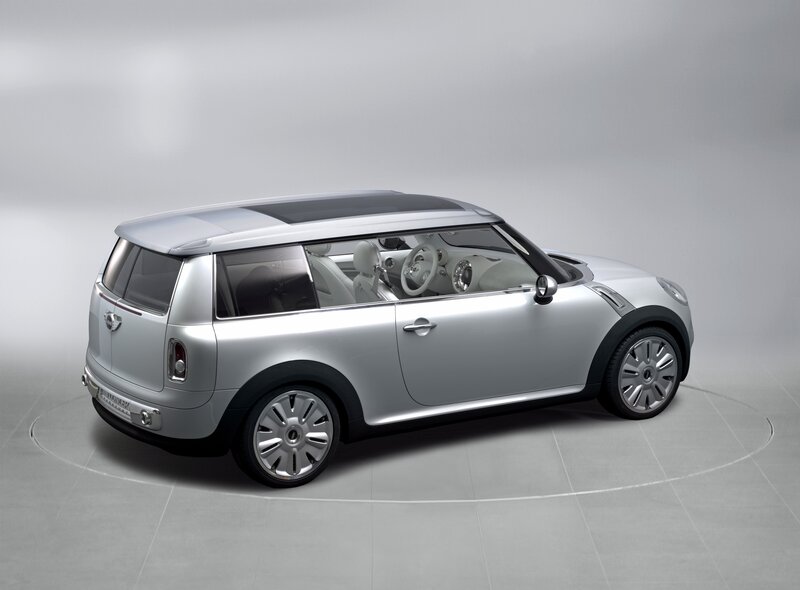 silver mini concept car