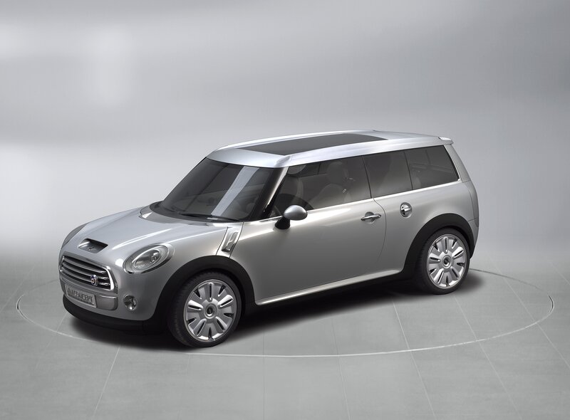 Silver MINI concept car