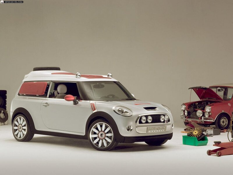 Silver MINI Concept car