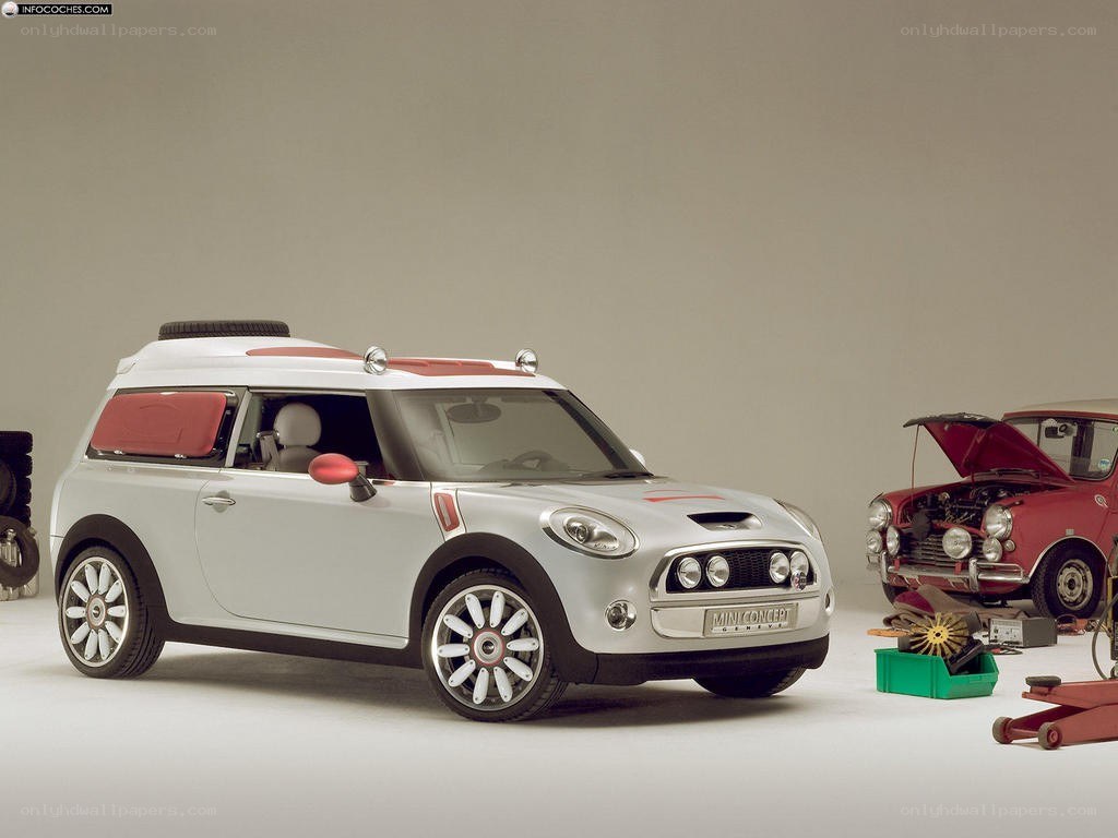 Silver MINI Concept car
