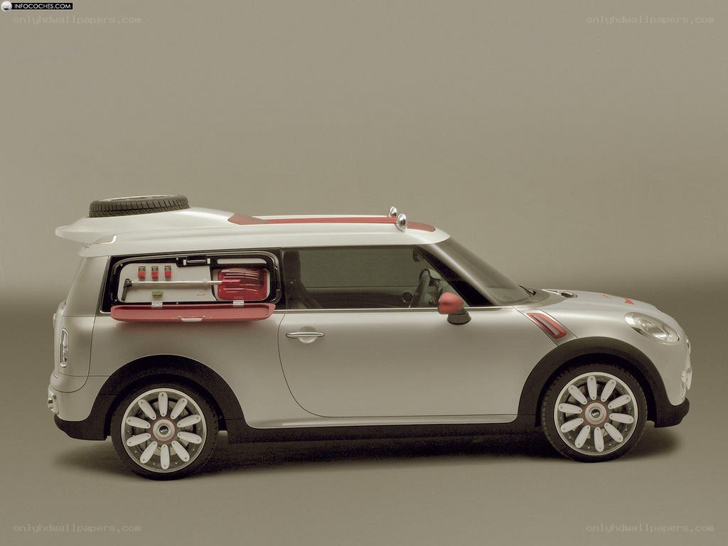 Silver MINI concept car