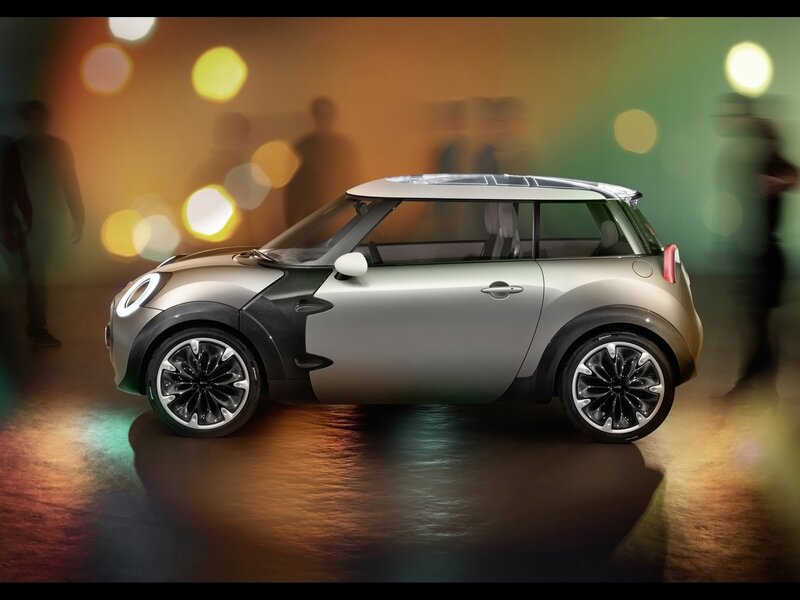 Silver MINI concept car