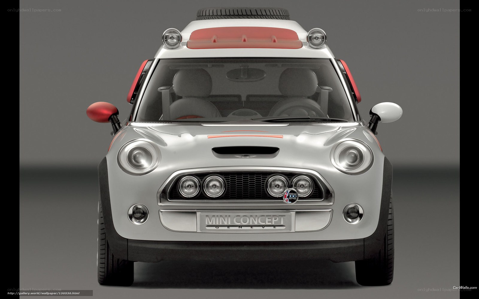 Silver Mini Concept Car