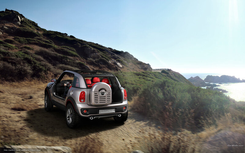 Silver Mini Concept Car — Adventurous
