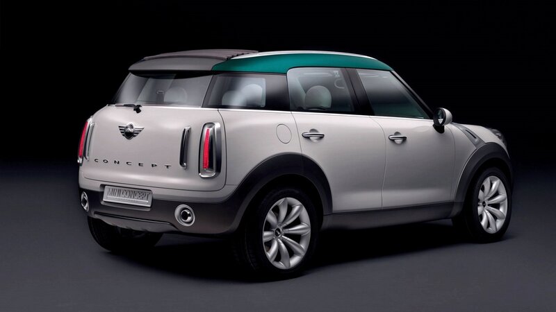 Silver Mini Concept Car — Dramatic, Photograph, Taillights, Wheels, Black