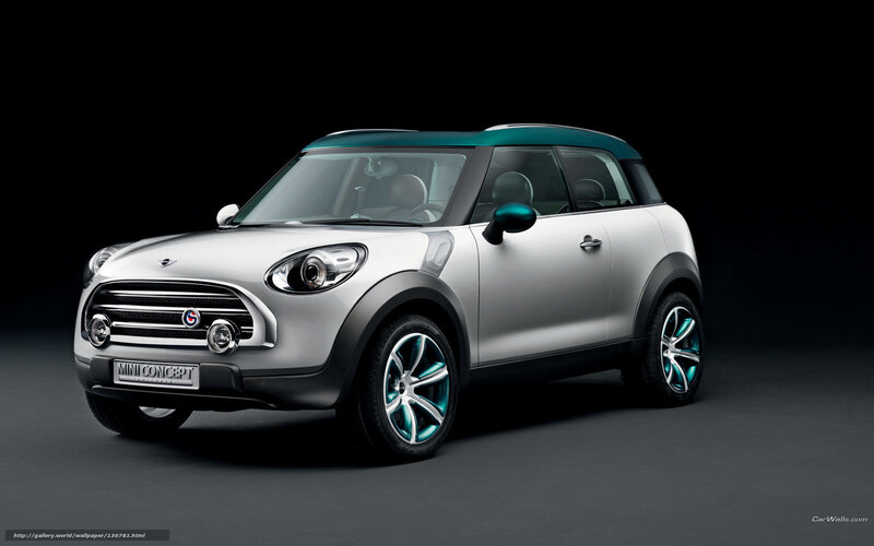 Silver Mini Concept Car — Dramatic, Photograph, Wheels