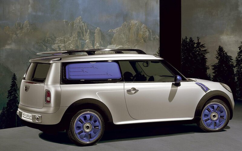 Silver Mini Concept Car — Dramatic
