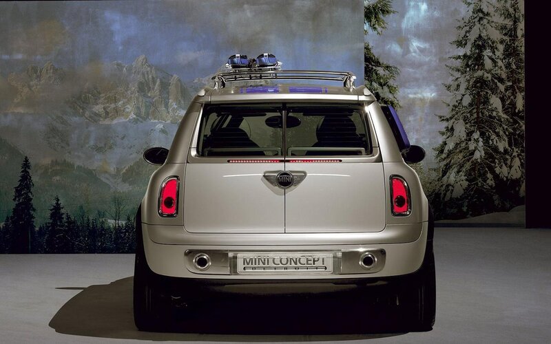 Silver Mini Concept Car — Dramatic, Winter
