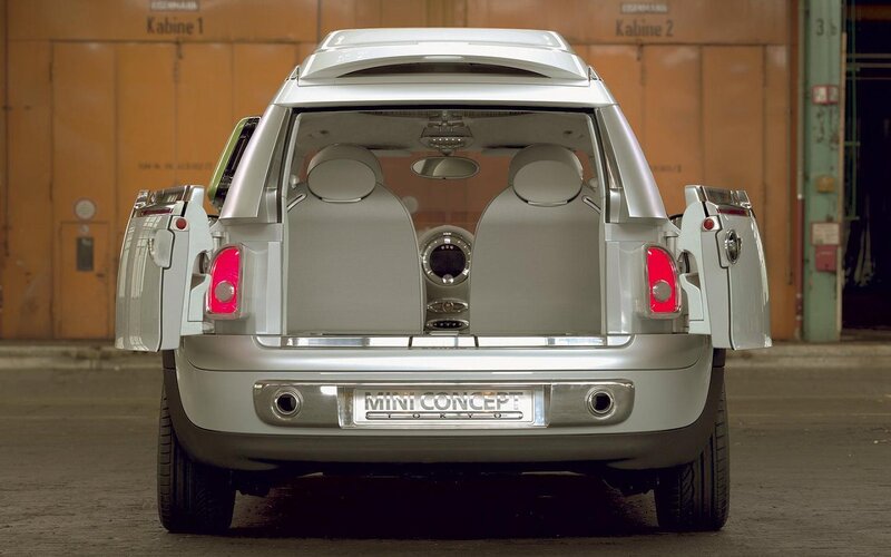 Silver Mini Concept Car — Industrial, Photograph, Car Doors