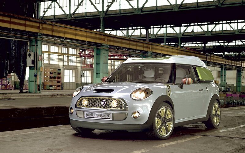 Silver Mini Concept Car — Industrial
