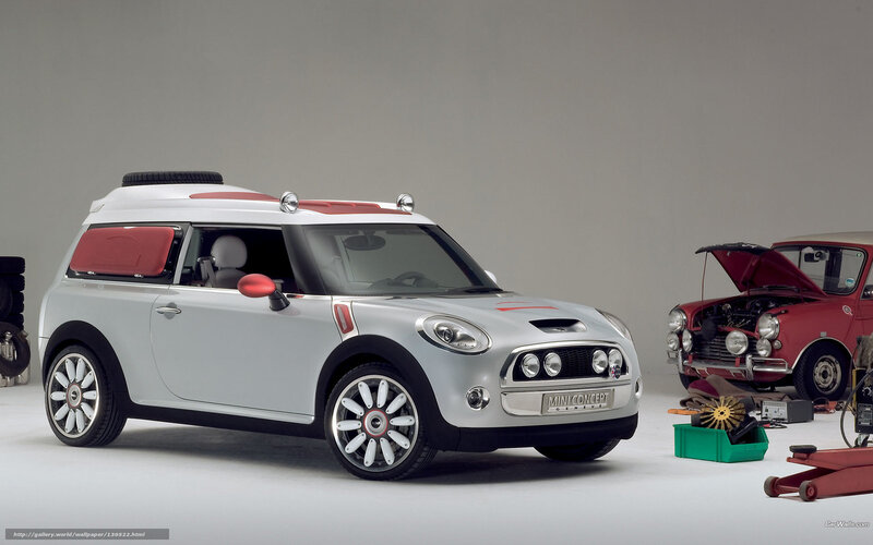 Silver MINI Concept car
