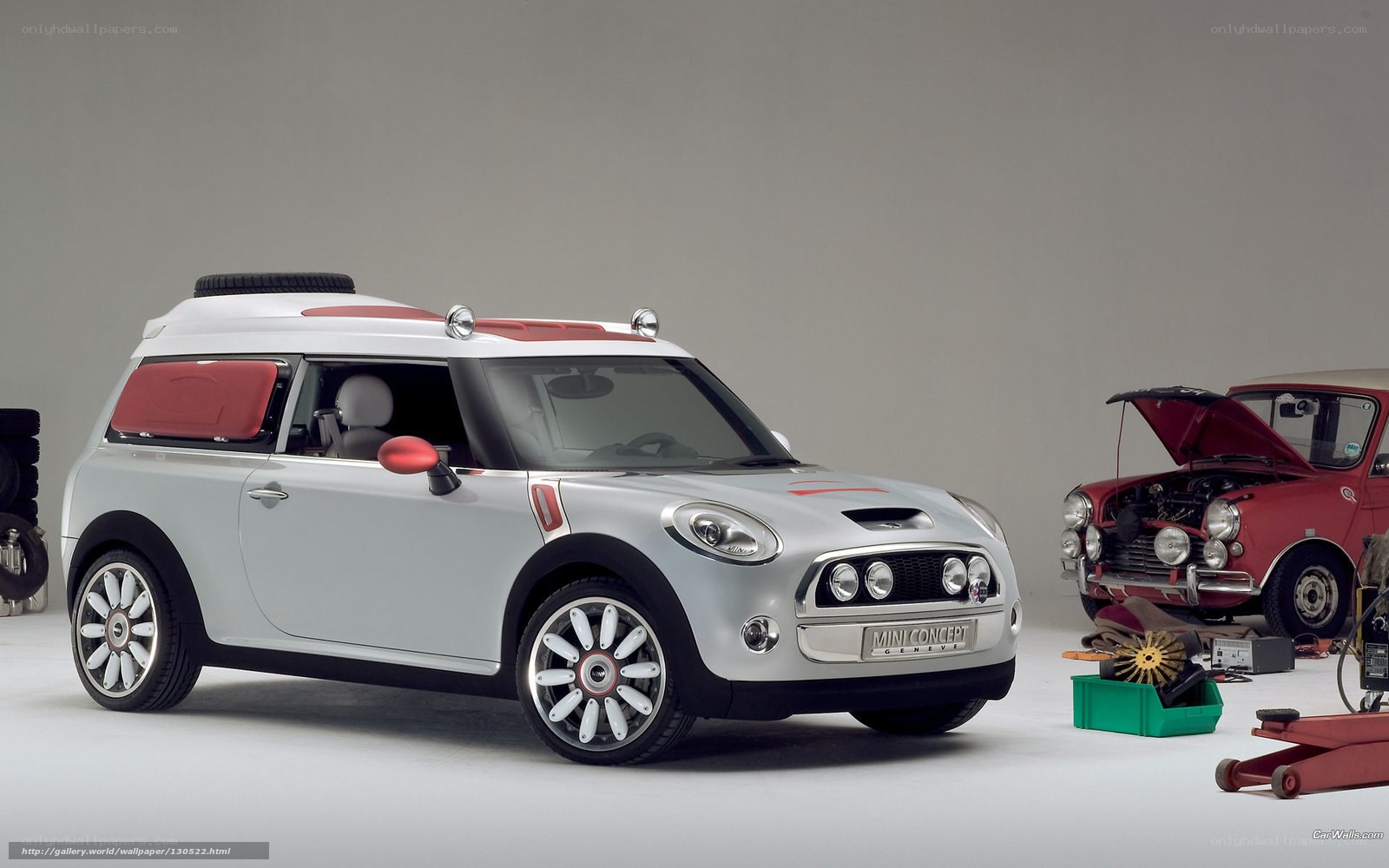 Silver MINI Concept car