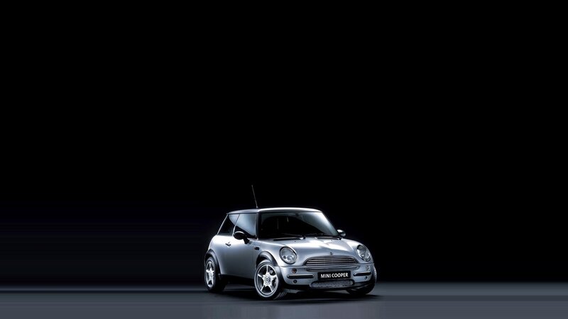 Silver Mini Cooper Car — Black