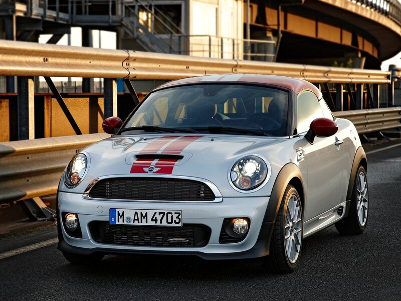 Silver Mini Cooper Car — Dramatic