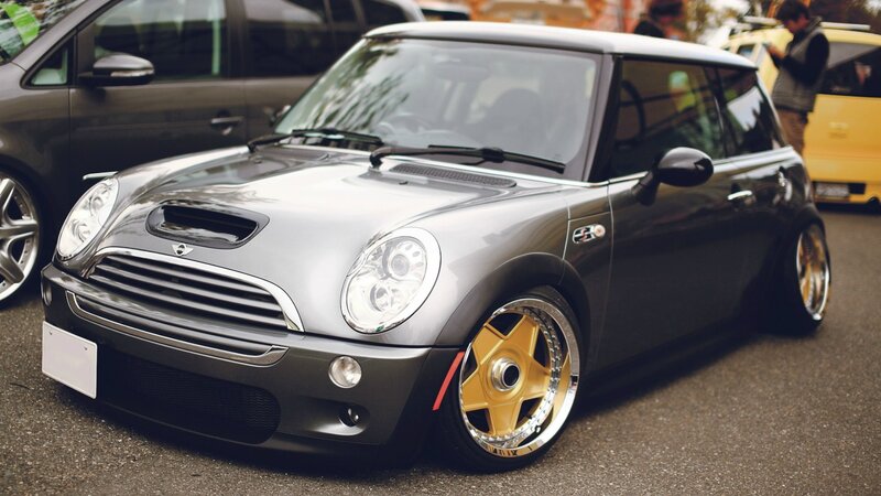 Silver Mini Cooper Car — Gray, Calm