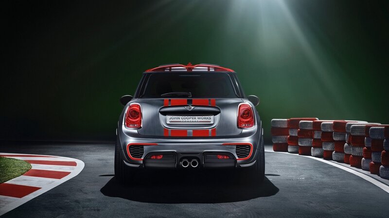 Silver Mini Cooper Car — Gray, Dramatic