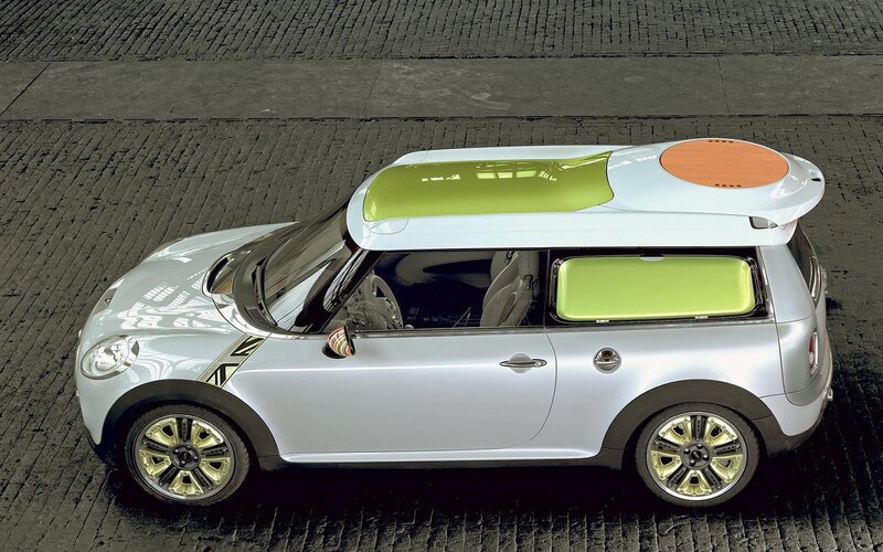Silver Mini Cooper Car — Neutral