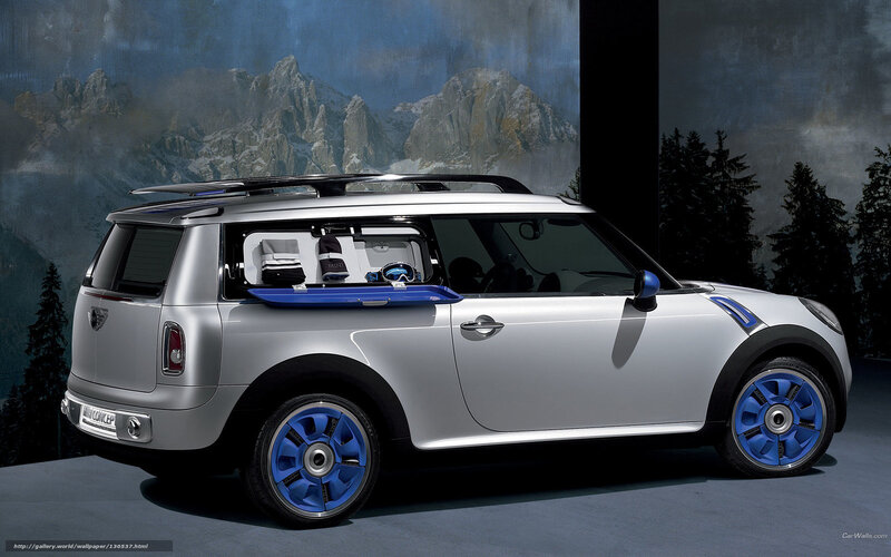 Silver Mini Cooper Concept — Dramatic, Photograph