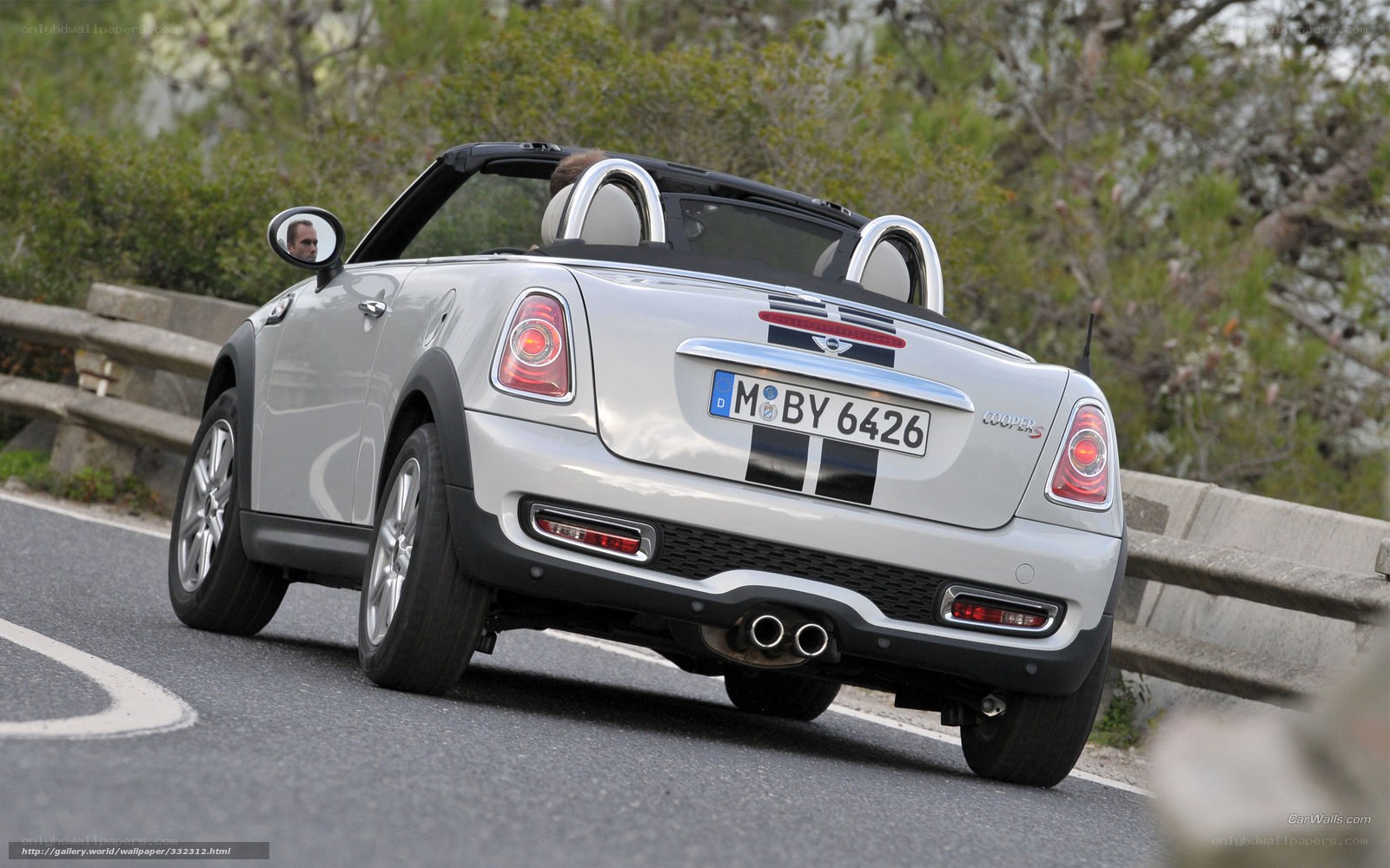 silver mini cooper convertible