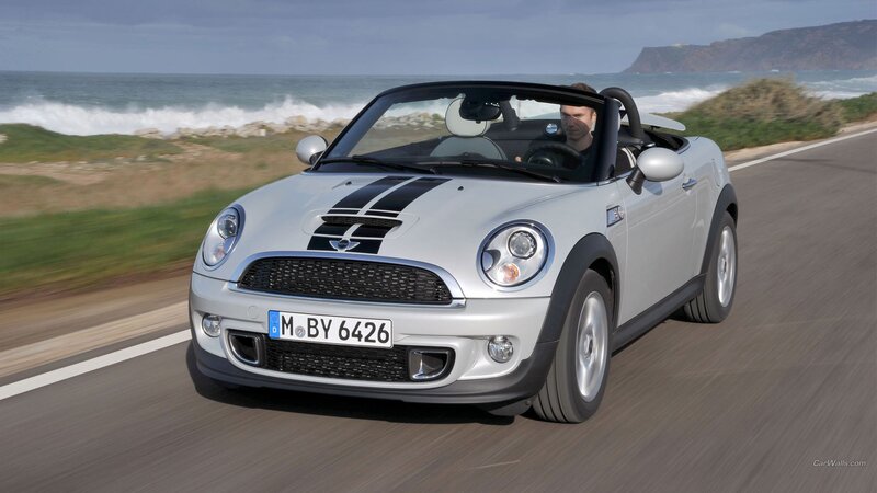 Silver Mini Cooper Convertible — Dynamic