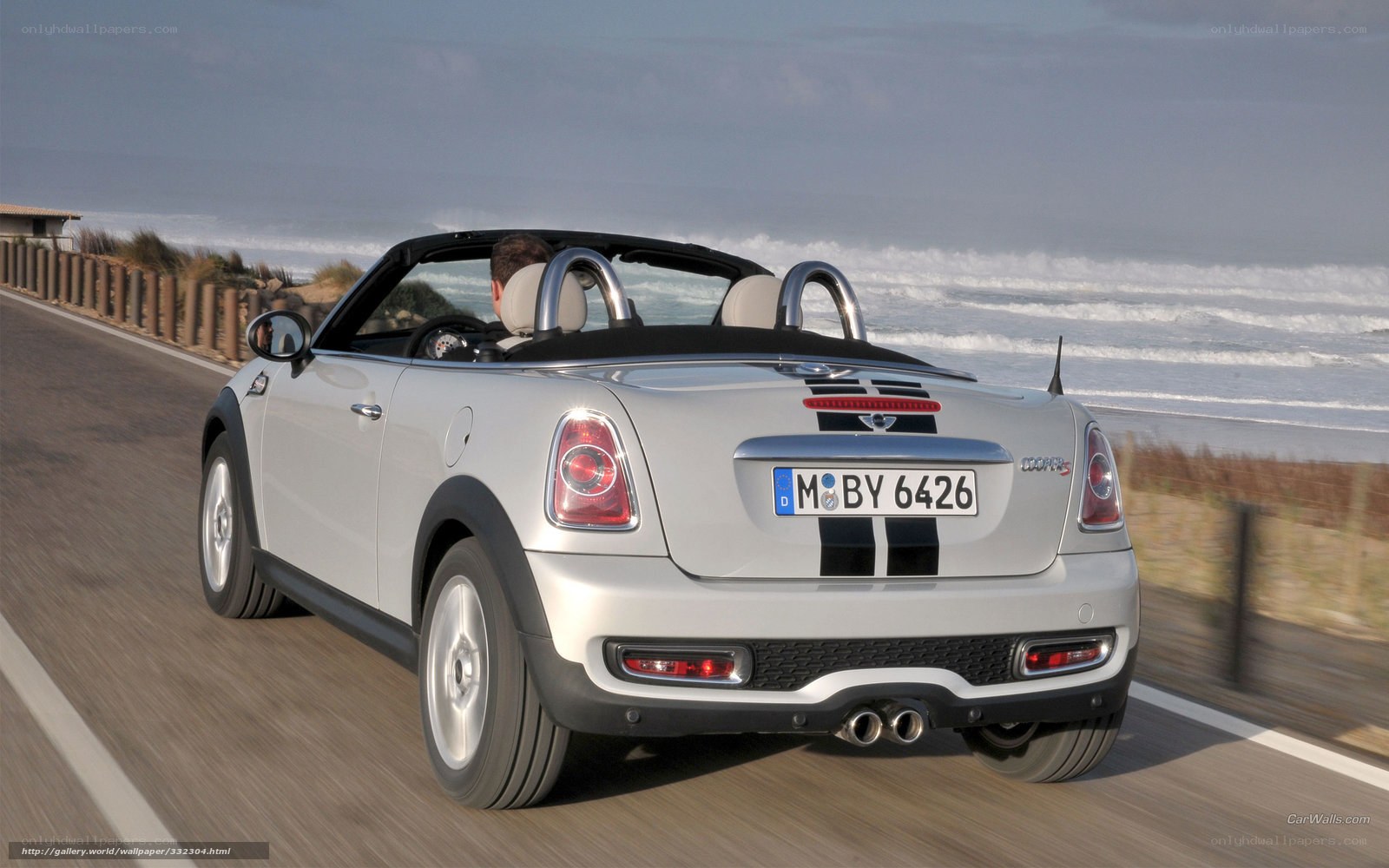 silver mini cooper convertible