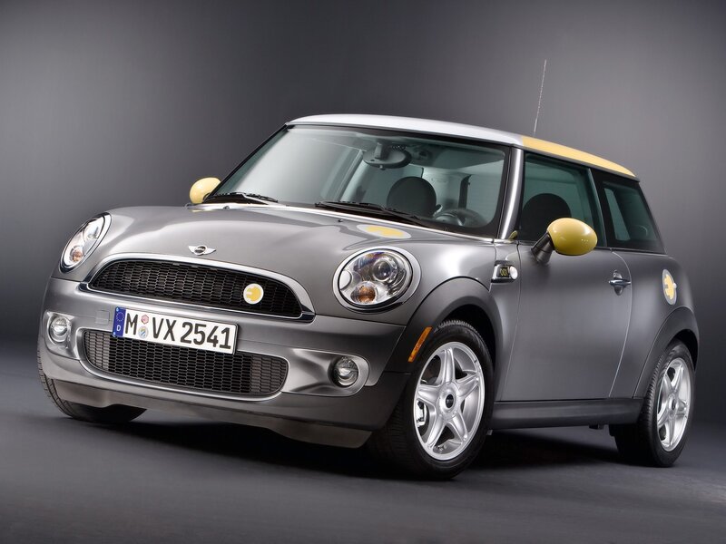 silver mini cooper electric