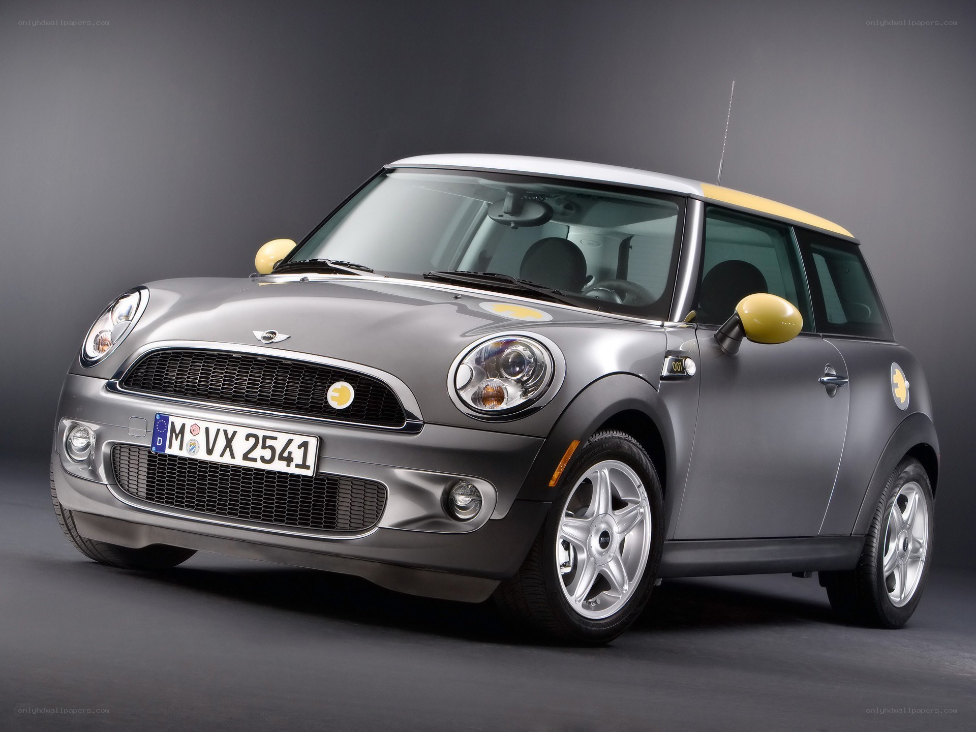silver mini cooper electric