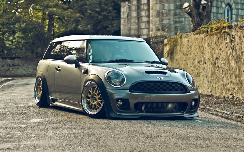 Silver Mini Cooper — Gray, Dramatic, Afternoon, Photograph