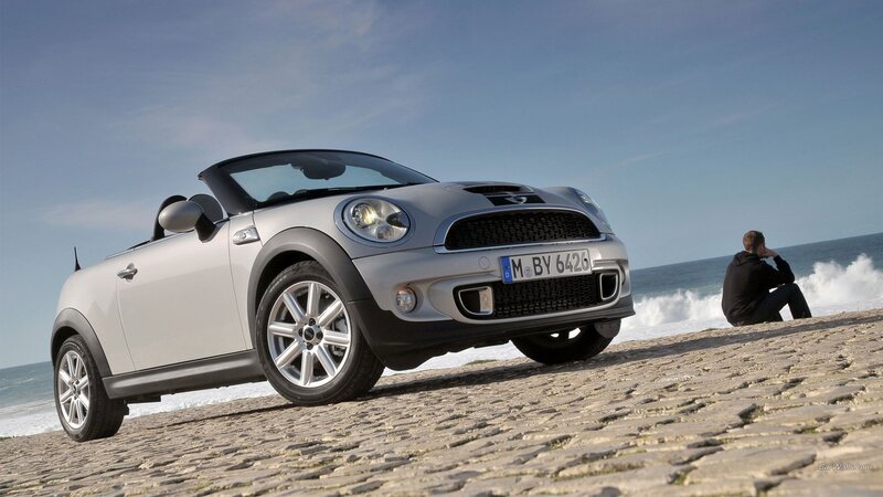 Silver Mini Cooper — Gray