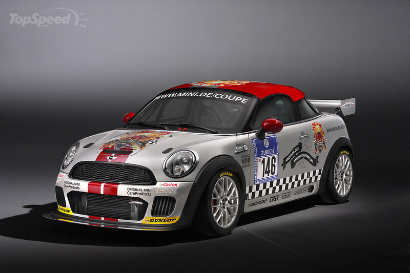 Silver Mini Cooper Race Car