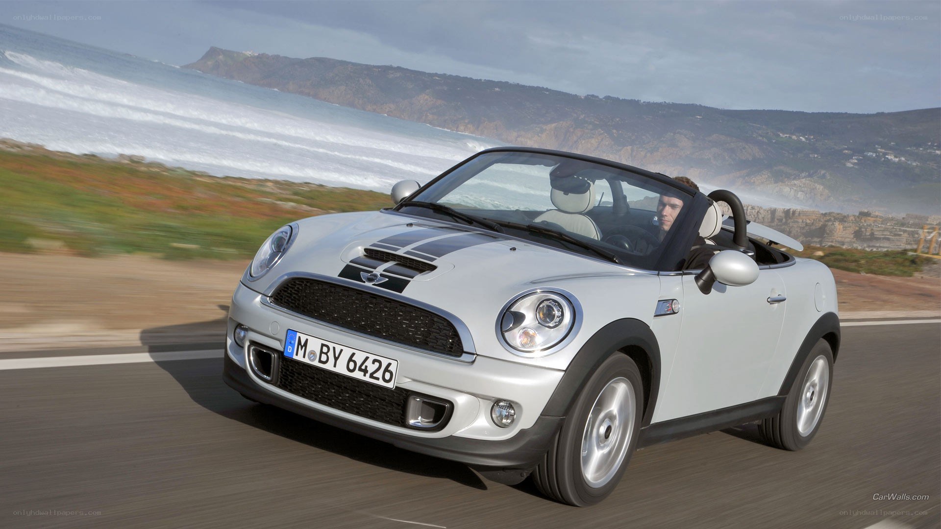Silver MINI Cooper Roadster