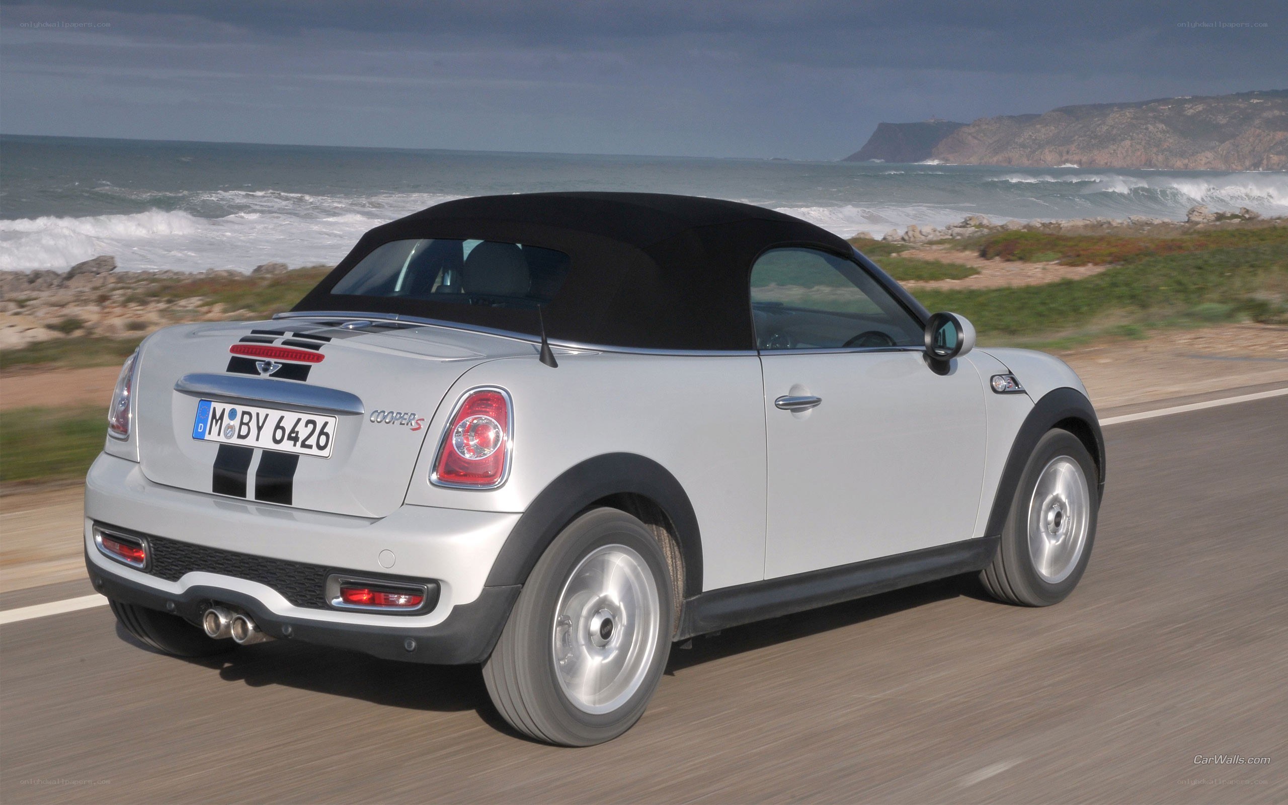 silver mini cooper s convertible