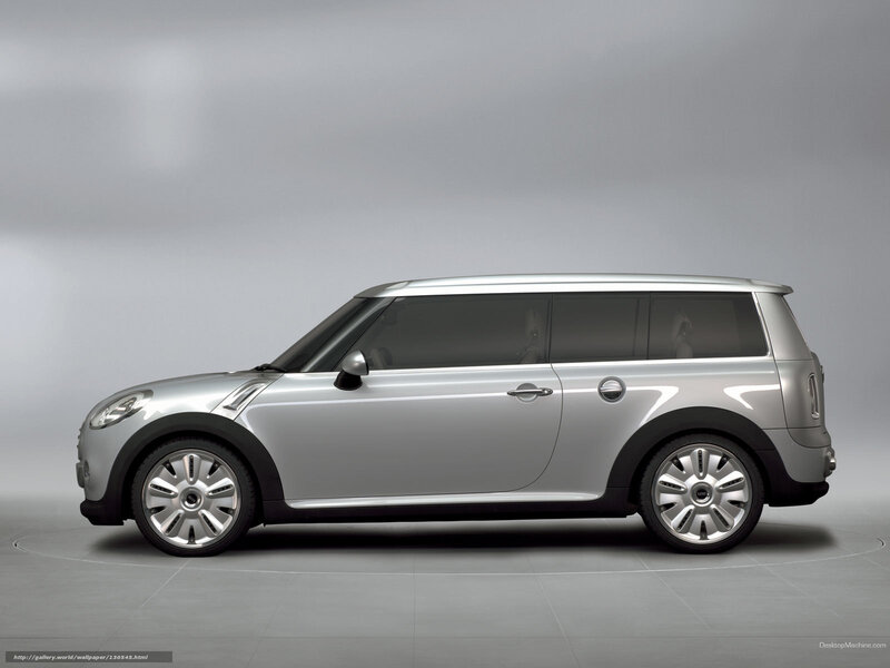 silver mini cooper station wagon