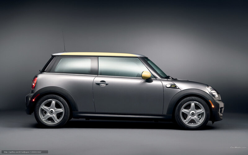 Silver Mini Cooper