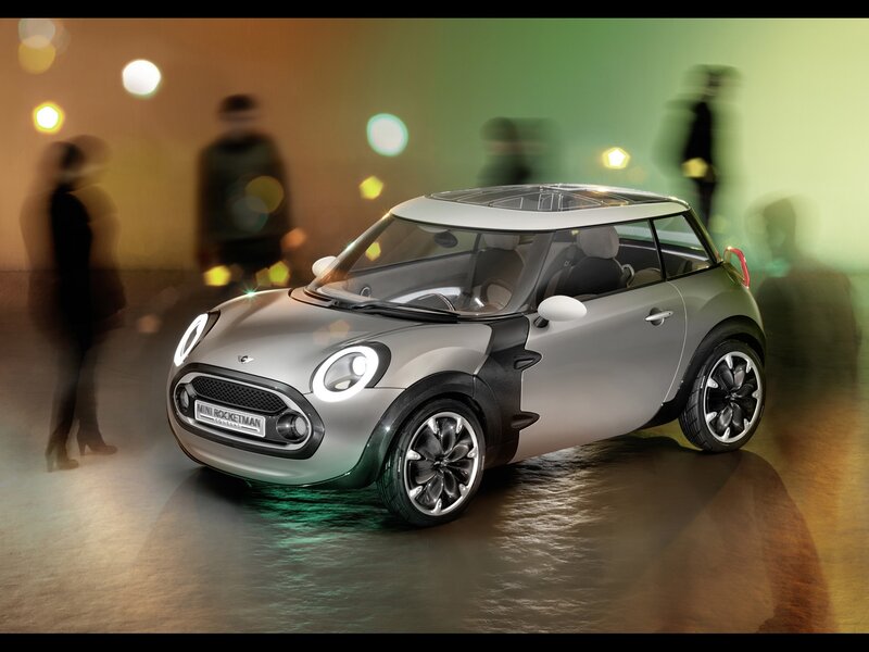 Silver Mini Rocketman Car