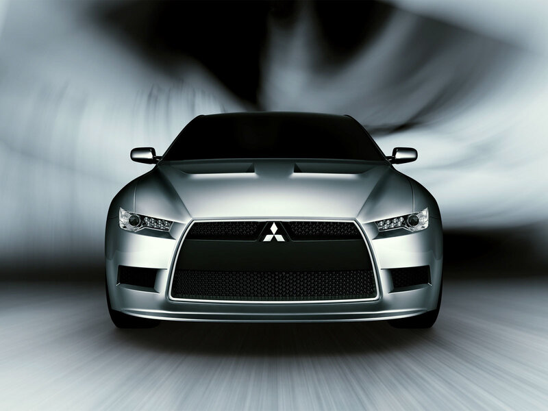 Silver Mitsubishi Car — Dynamic