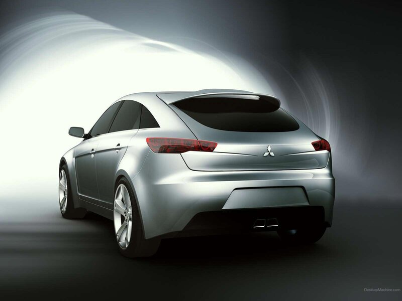 silver mitsubishi concept car