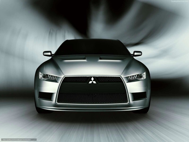 Silver Mitsubishi Concept Car — Dramatic