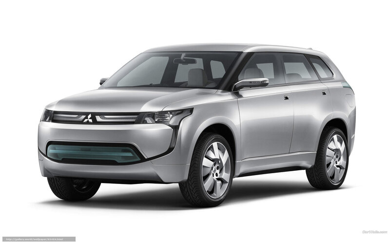 Silver Mitsubishi Concept SUV