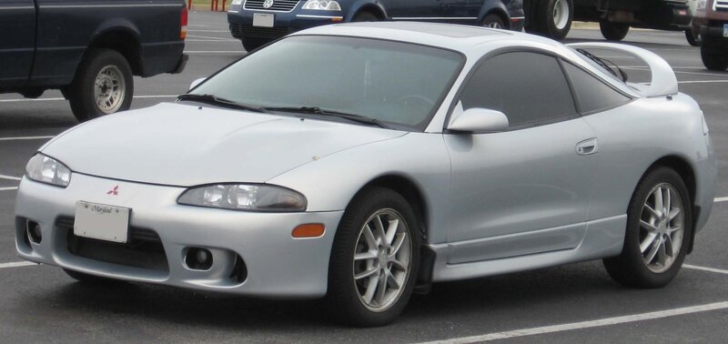 silver mitsubishi eclipse