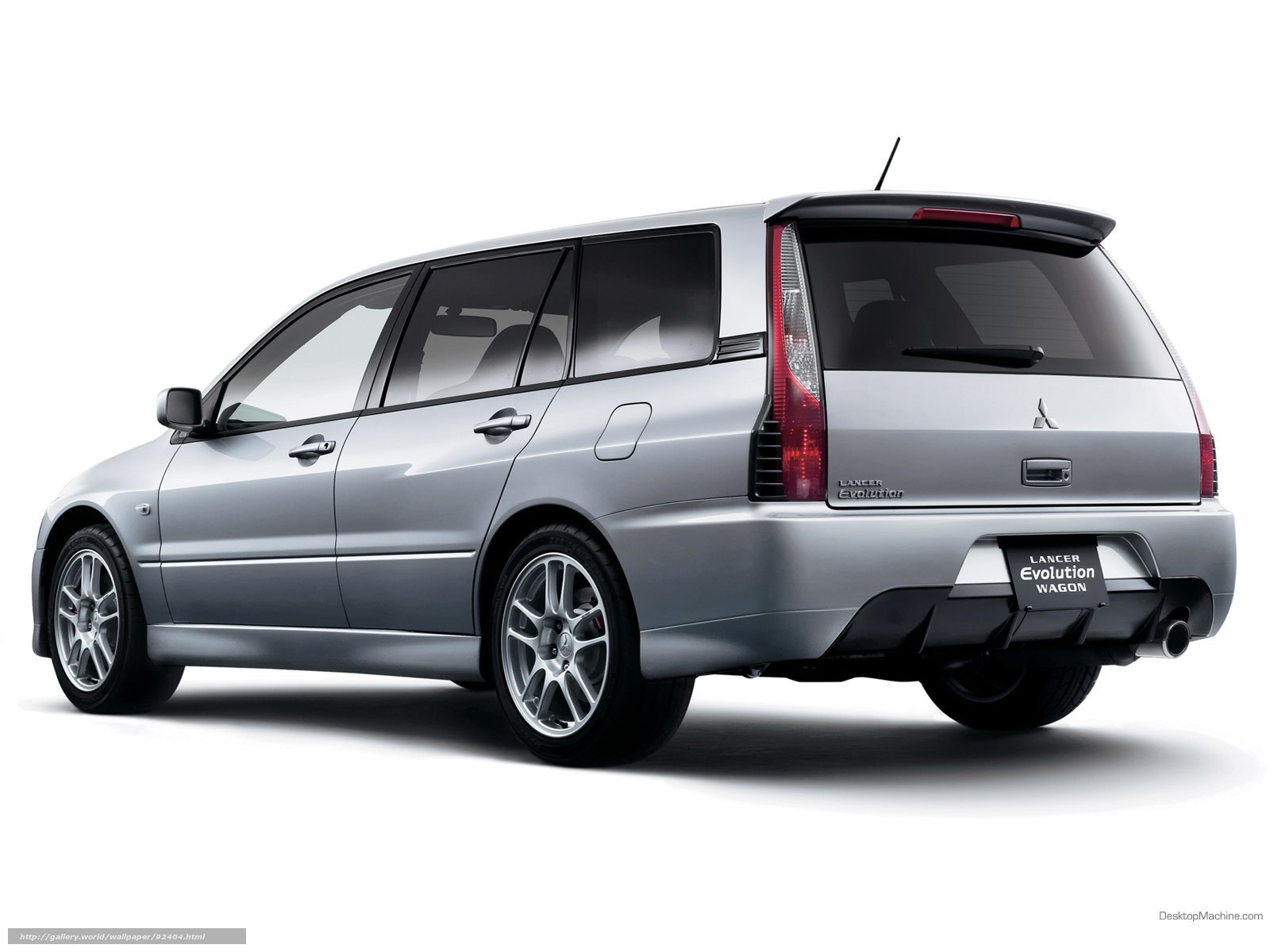 Silver Mitsubishi Lancer Evolution Wagon