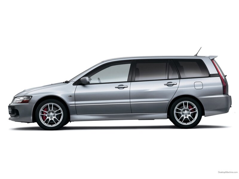 silver mitsubishi lancer evolution wagon