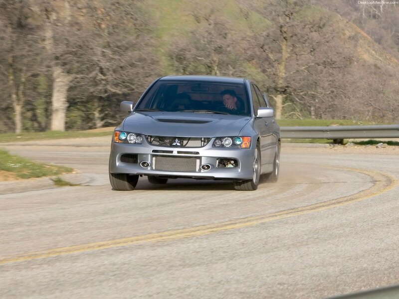 Silver Mitsubishi Lancer — Gray, Dynamic, Afternoon, Photograph