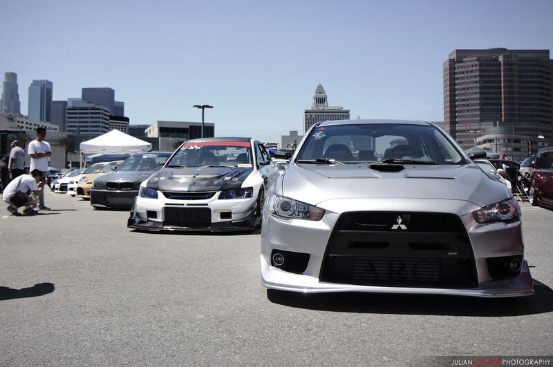 Silver Mitsubishi Lancer — Gray, Outdoor