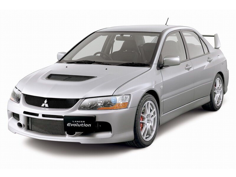 Silver Mitsubishi Lancer — Neutral, Photograph, Car, Wheels, Spoiler